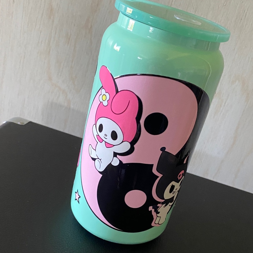 Cute Mint Green Character Tumbler